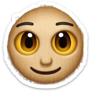 Turn this emoji ; "🤑" with bitcoin logo for eyes and tongue sticker