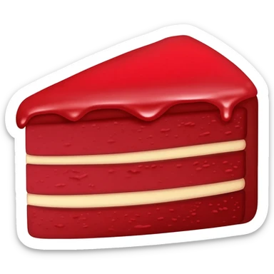 Red velvet cake sticker