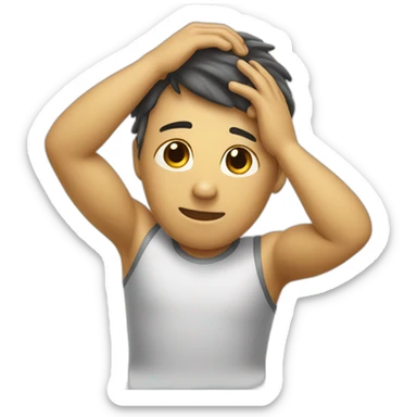 wiping-sweat-from-forehead sticker