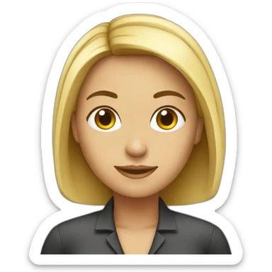 B2B Marketing girl sticker