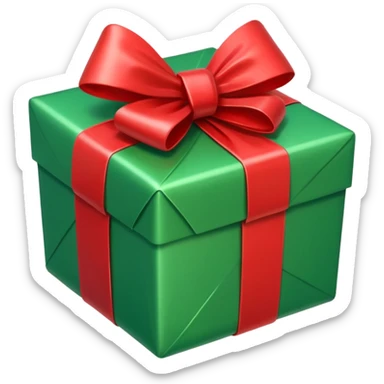 GREEN PRESENT sticker