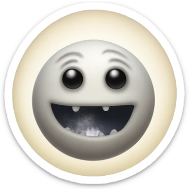 moon monster sticker