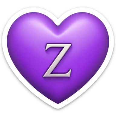 “Z” letter inside a Purple Heart sticker