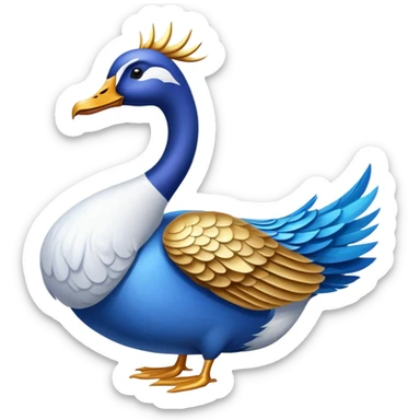 Poseidon goose sticker
