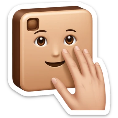 Hand wich is doing a square with the thumb, the index and the middle finger sticker