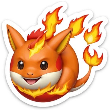 genera un emoji que contenga todos los elemntos de pokemon sticker