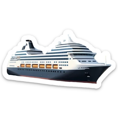 holland america cruise ship in rotterdam sticker