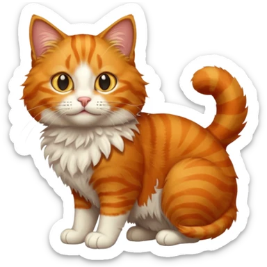 orange cat sticker