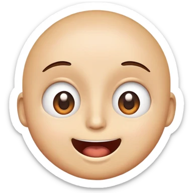 Smiling face with mind blowing sticker