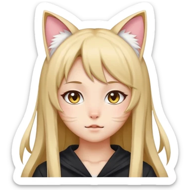 Neko girl sticker