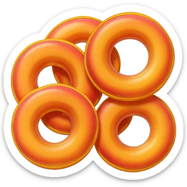 gummy peach rings sticker