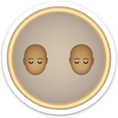 Two round circles sticker