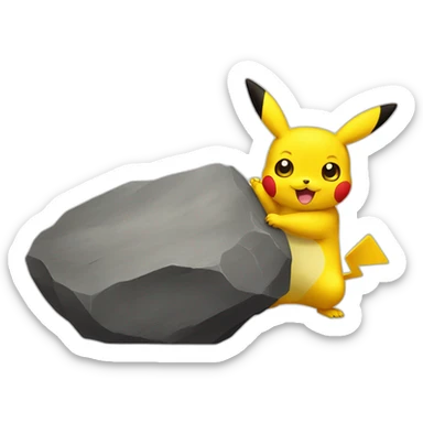 picachu rock and rolle sticker