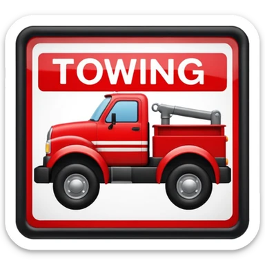 towing zone sticker