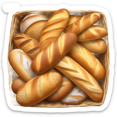 basket of bread sticker