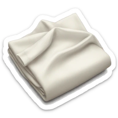 folded bed sheets sticker