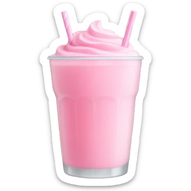 Pastel pink drink sticker