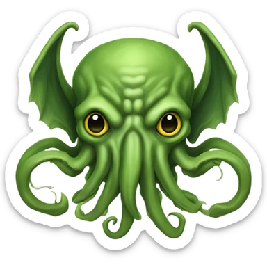2 Cthulhu, a Cthulhu yellow and  a Cthulhu green sticker