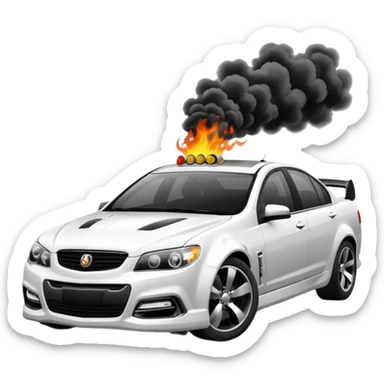 Holden commodore burnout sticker