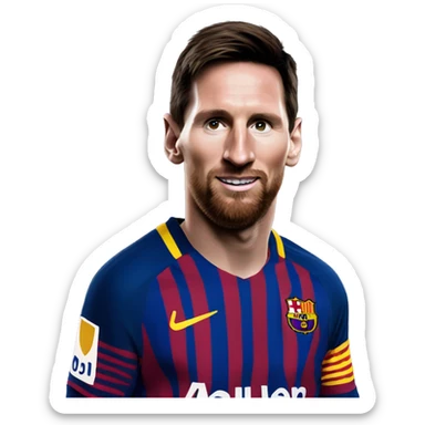 Lionel Messi in Barcelona sticker