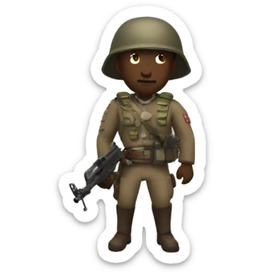 Soldier from TF2 sticker