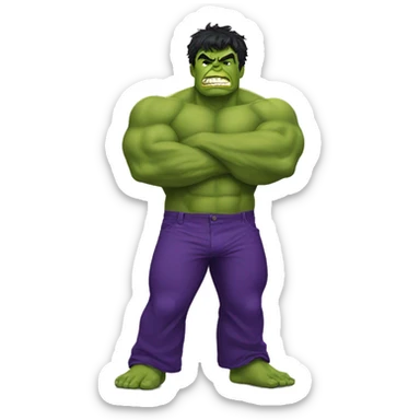 HULK PURPLE PANTS sticker
