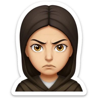 
angry Iranian face sticker