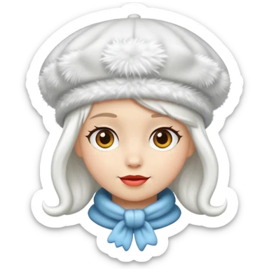 snow beret object sticker