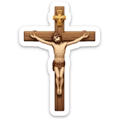 crucifix sticker