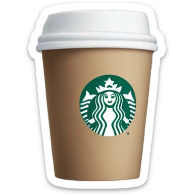 Navy blue Starbucks cup  sticker