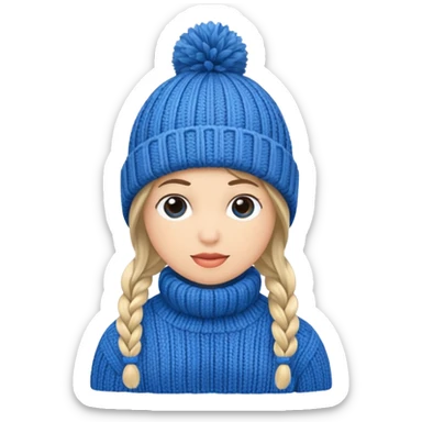 winter knit hat sticker