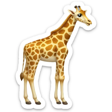Girafe corps entier sticker