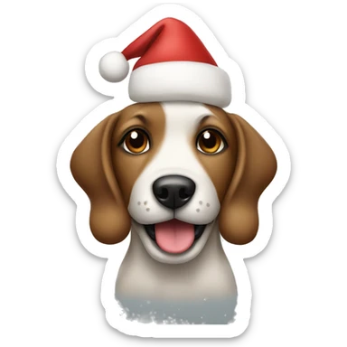 Cute Christmas dog sticker