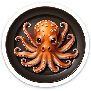 Octopus sushi sticker