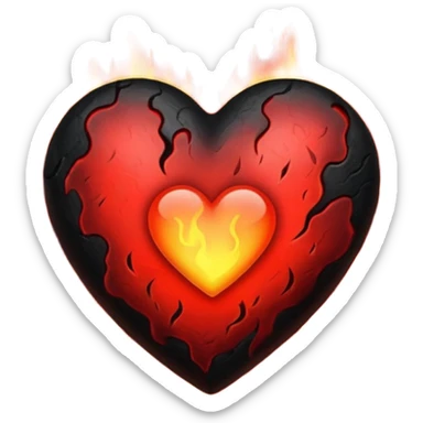 Black and red heart on fires, these are awesome can I get some option that are similar. The difference would be taking out the flame symbol in the middle  sticker