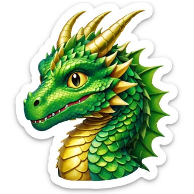 Rhaegal from Games of throne character face only front face sticker