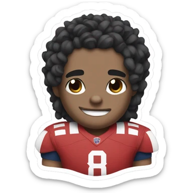 Stitch wearing a commanders jersey sticker