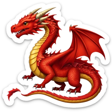 red dragon  sticker