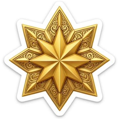 Morocco star sticker