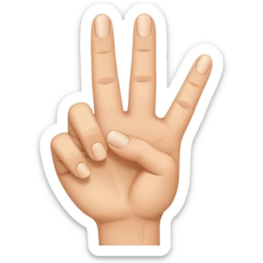 Fingers about to tap together thumb and index finger sticker