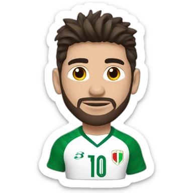 Messi avec un maillot de l'Algérie sticker