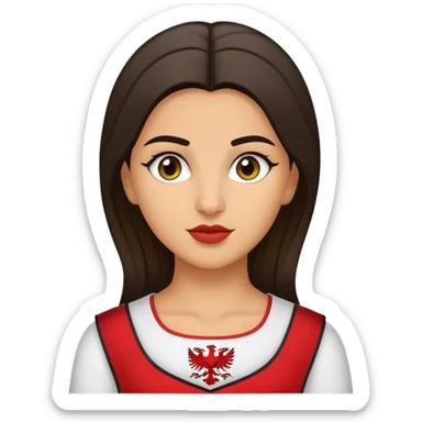 Albanien girl sticker