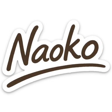 stylized handwritten signature representing a name sticker