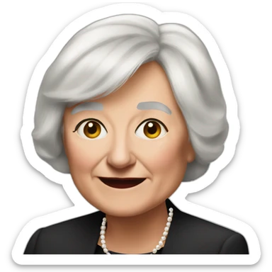 janet yellen sticker