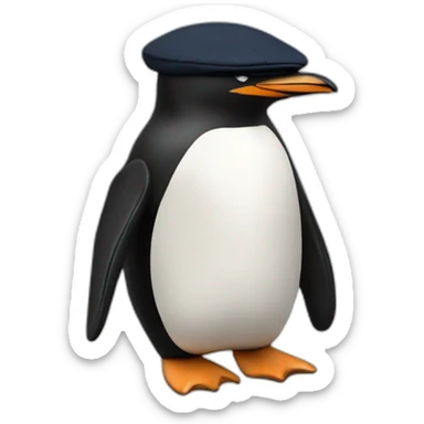 penguin peaky blinders ivy cap sticker