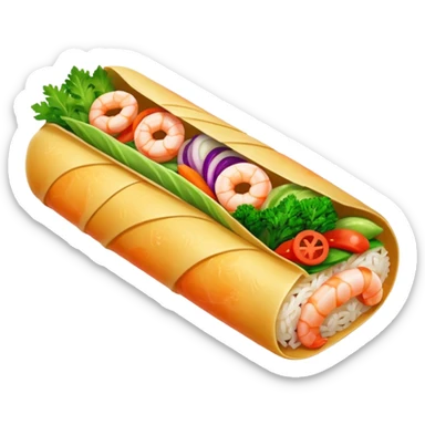 Shrimp Rice Roll sticker