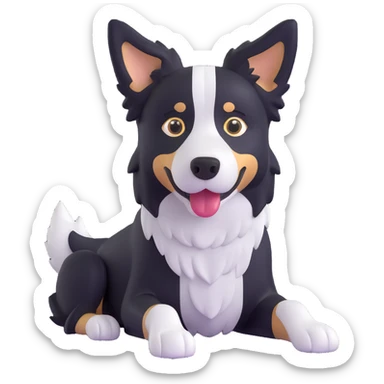 border collie dog sticker