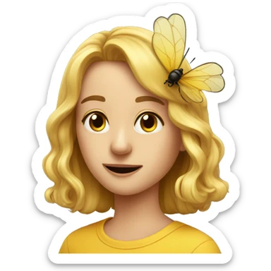 Eine Biene mit einer Schleife  sticker