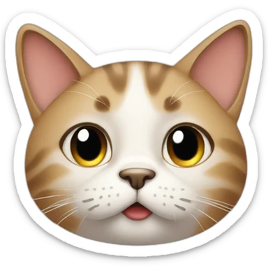 A cat showing disappointment sticker