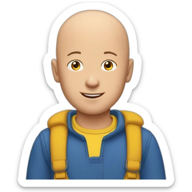 homme caillou sticker